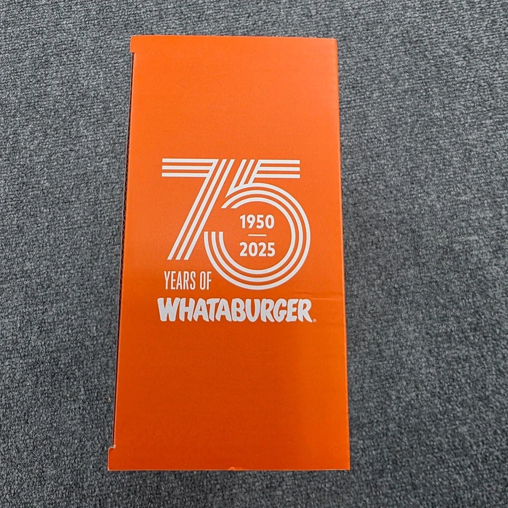 Whataburger 75th Anniversary Holiday ‎ Glass Ornament Set Limited Edition